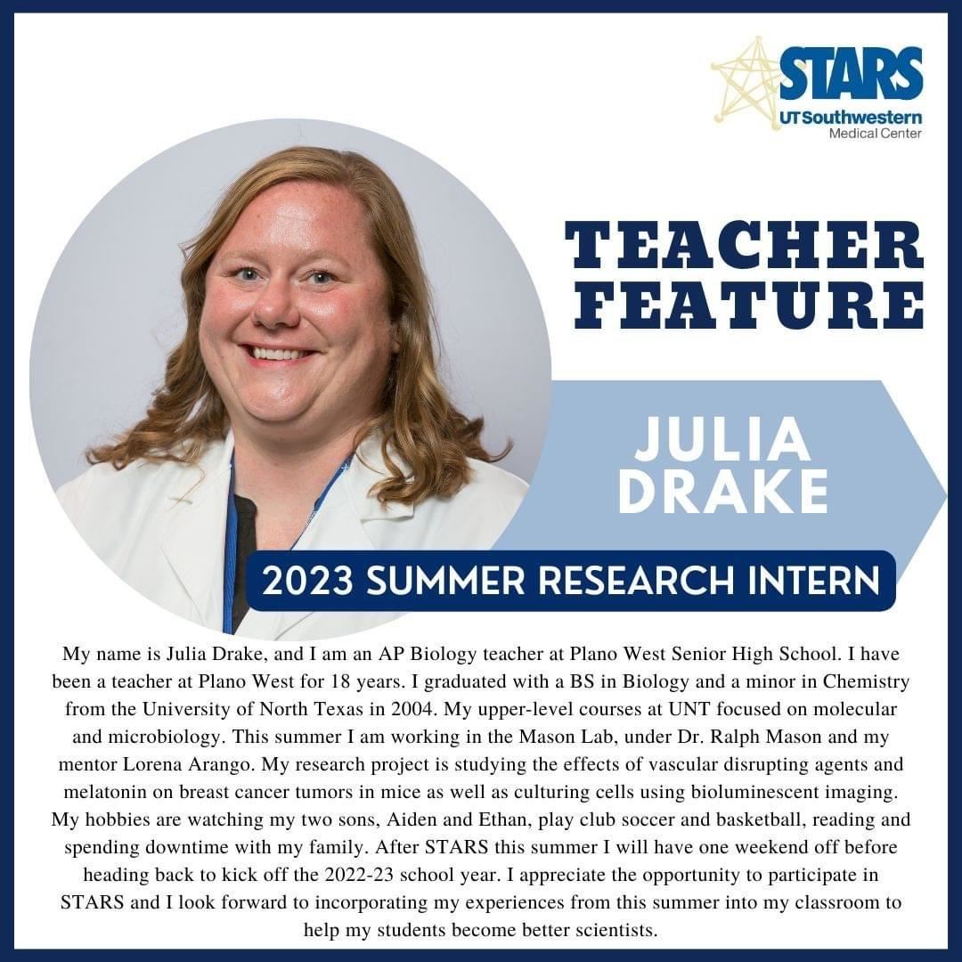 Julia Drake-PWSHS AP Biology Teacher